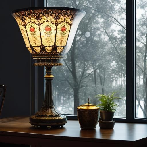 Modern Interior Lighting with Dark View: Professional Photog...