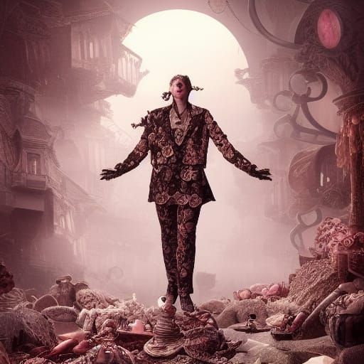 Dramatic Polkadot Composition in Digital Matte Painting