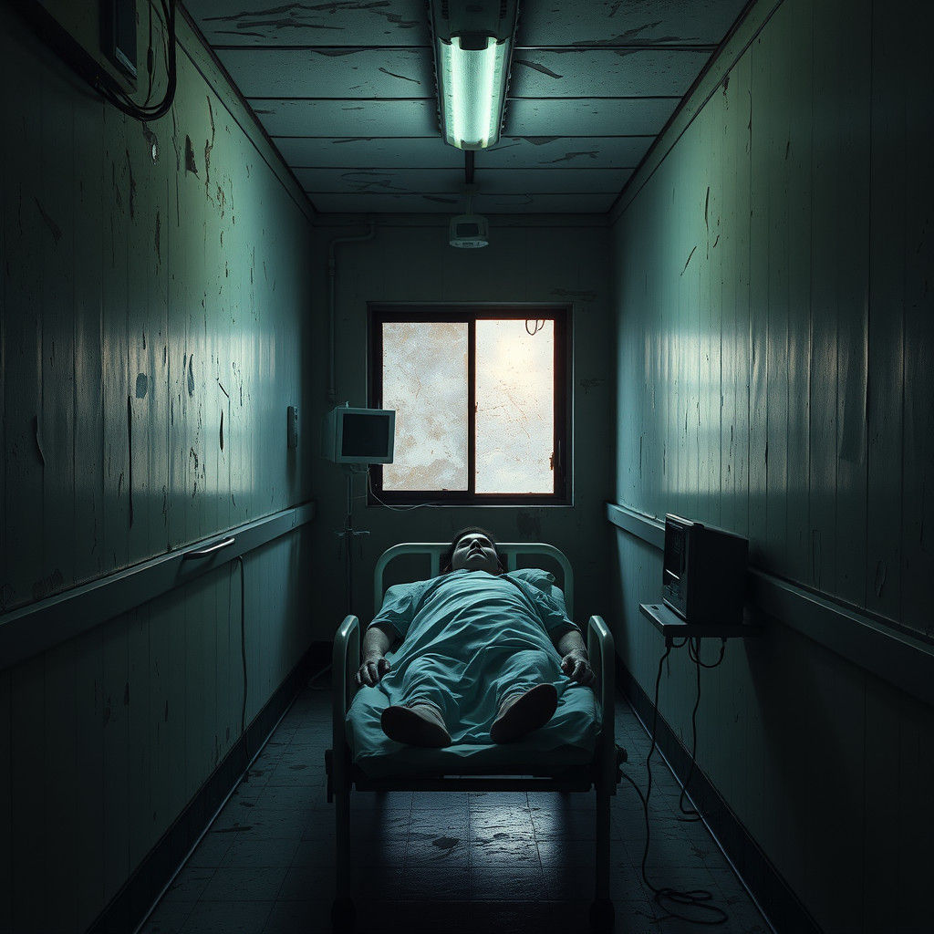Abandoned Hospital Corridor: Haunting Photorealistic Concept...