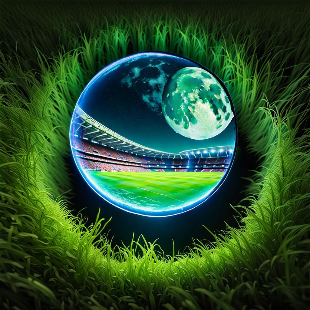 Stunning Moon Hologram Rises on Wembley Stadium