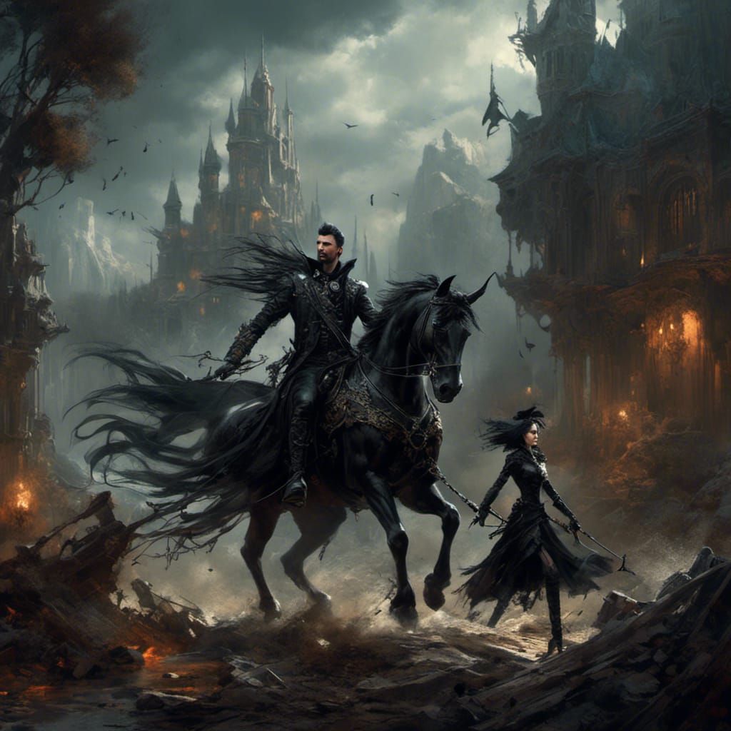 Goth Punk Prince Rescuing Damsel in Distress