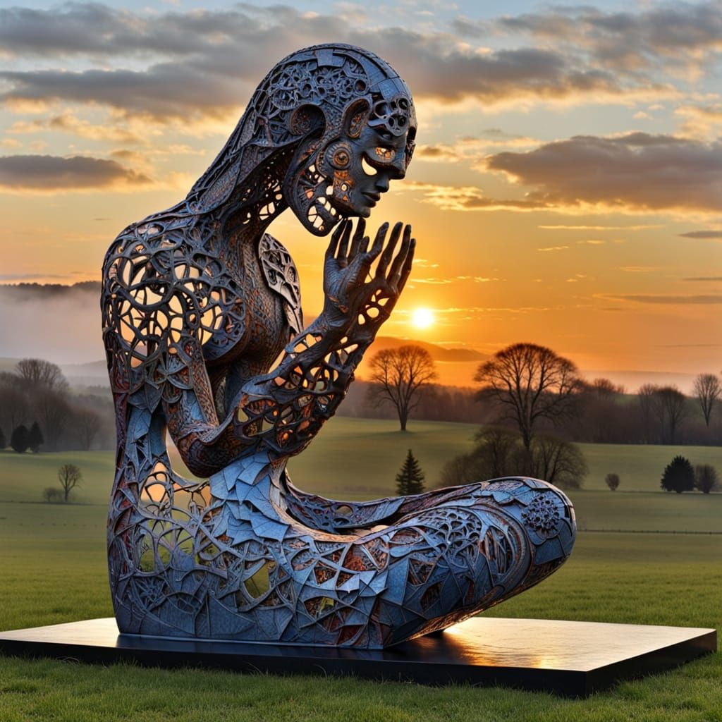 Whimsical Surreal Sculpture in Bio Art Style