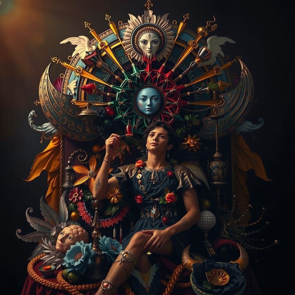 Masterpiece Painting of Beauty and Truth