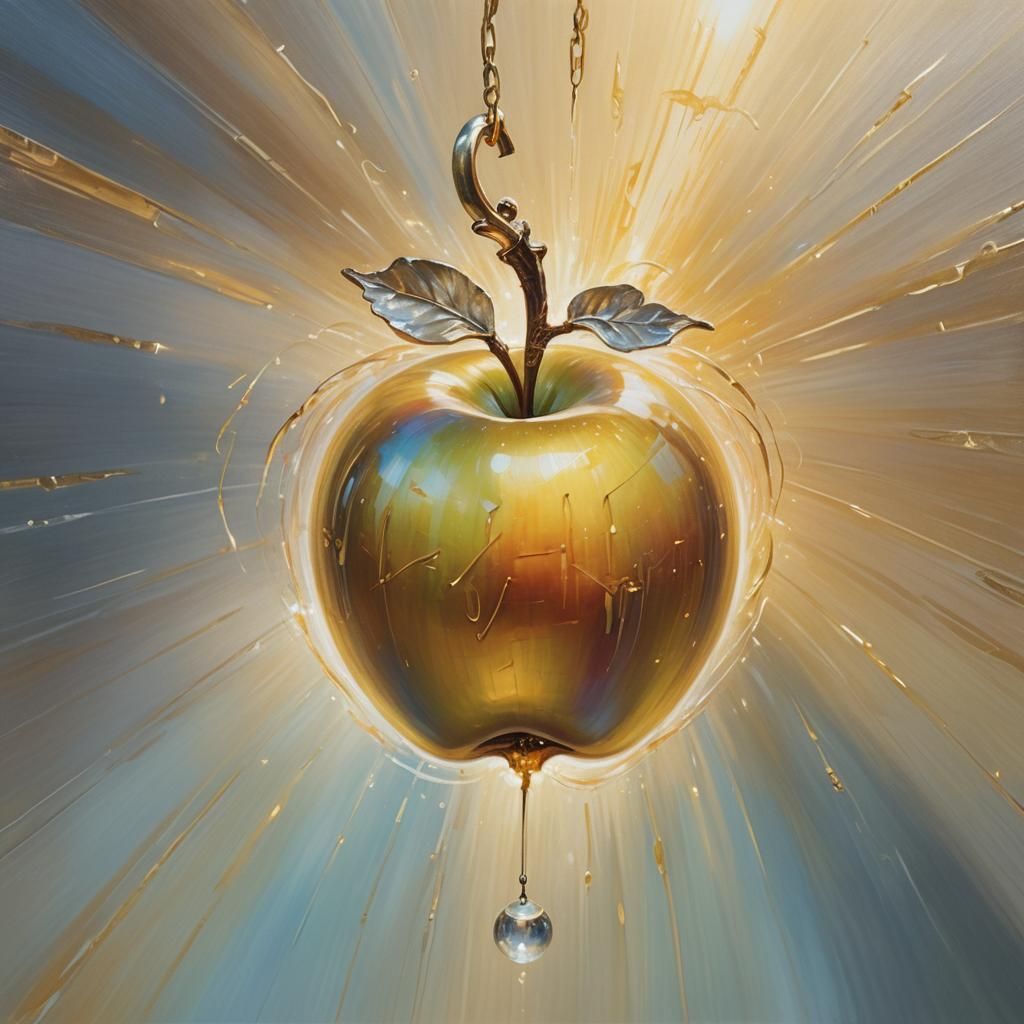 Golden Apple and Silver Key in Divine Light