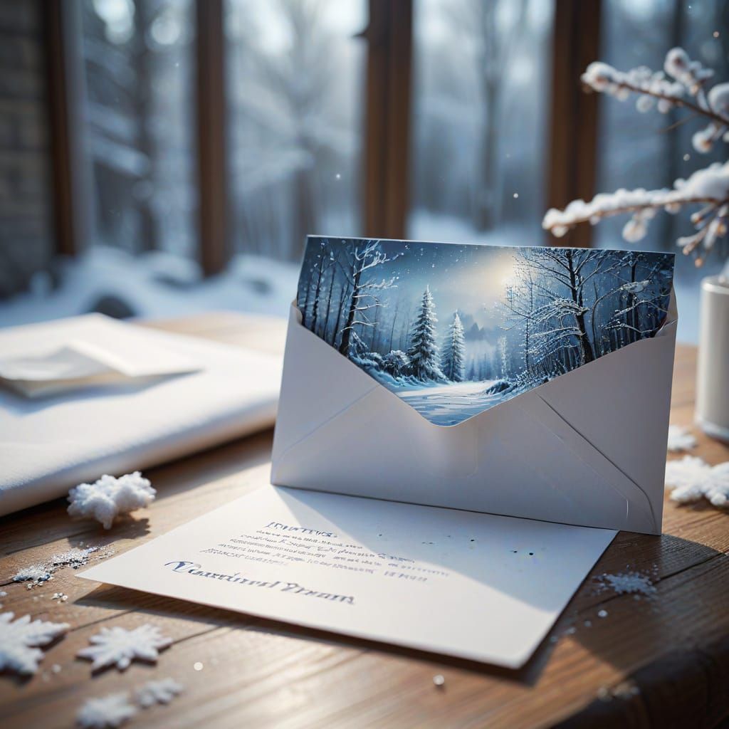 Winter Dream Message in Envelope: Concept Art