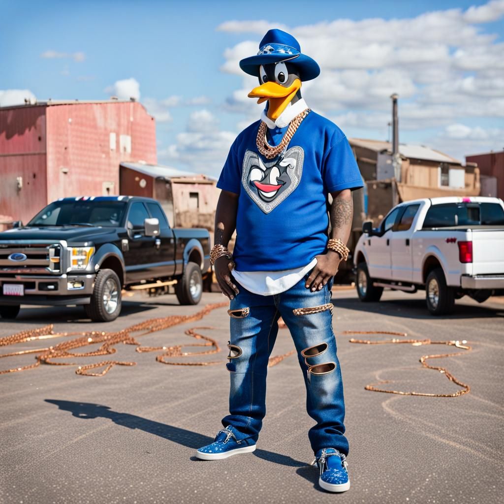 Daffy Duck as Graffiti Art Character