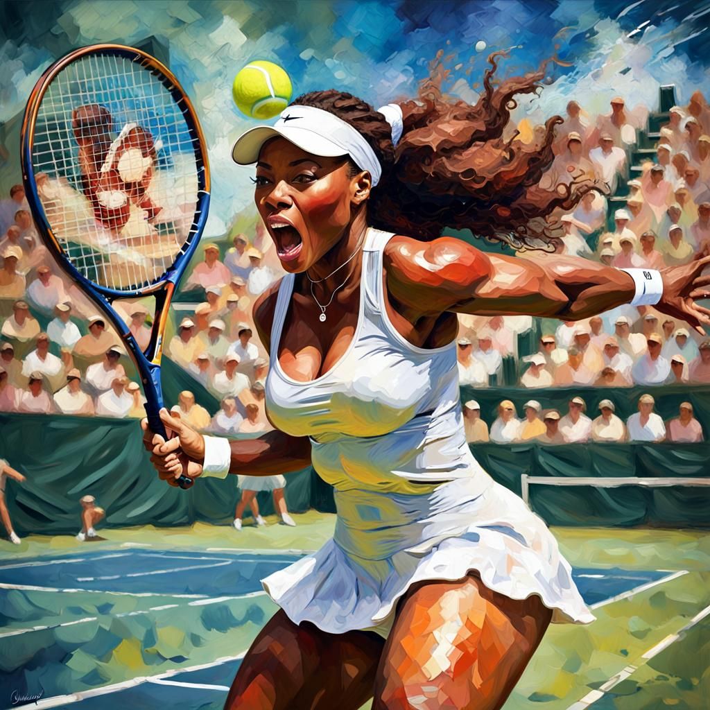 Intense Serena Williams