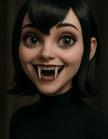 Mavis the Vampire: Pixar-Style Fantasy Portrait