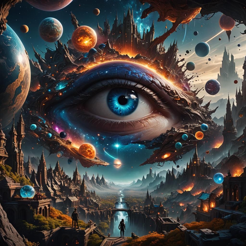 Universe Reflected as Fantasy Concept Art