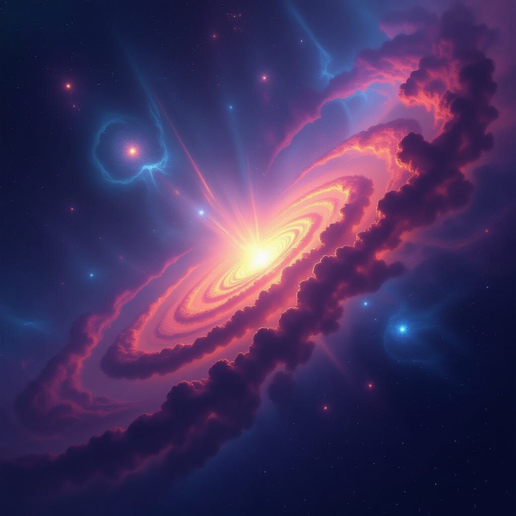 Cosmic Void Explodes into Vibrant Nebula