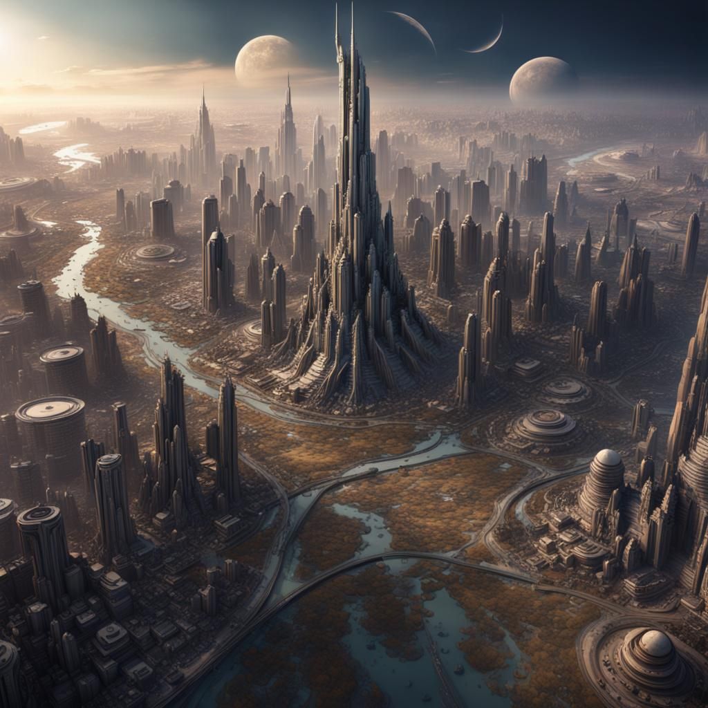 Moon City: Detailed Matte Painting in Unreal Engine