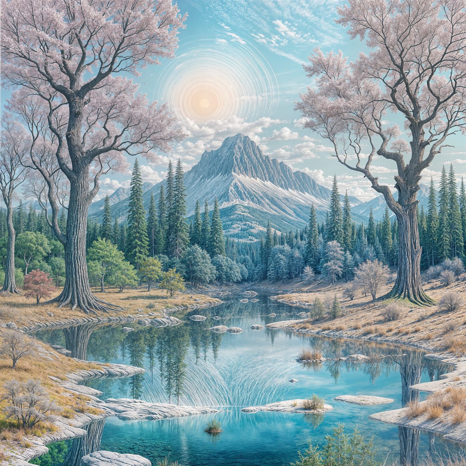 Surreal Drawing: Nature Defies the Expected