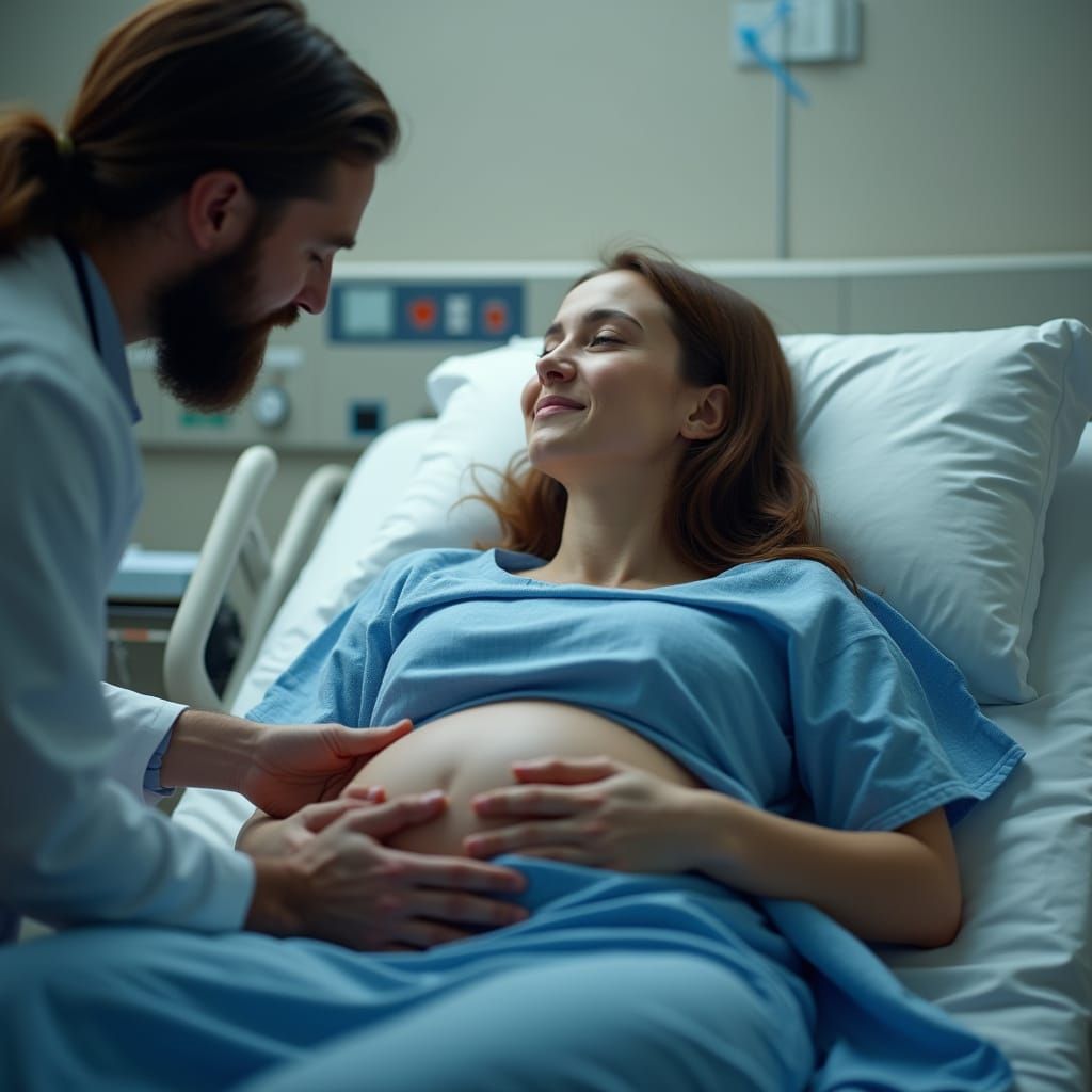 Hopeful Motherhood in Photorealistic Detail