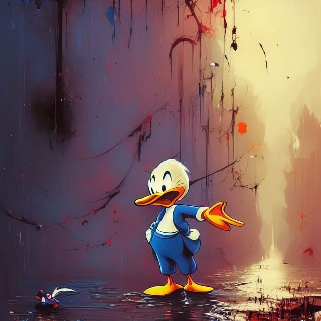Terrifying Donald Duck Speedpaint in Horror Style