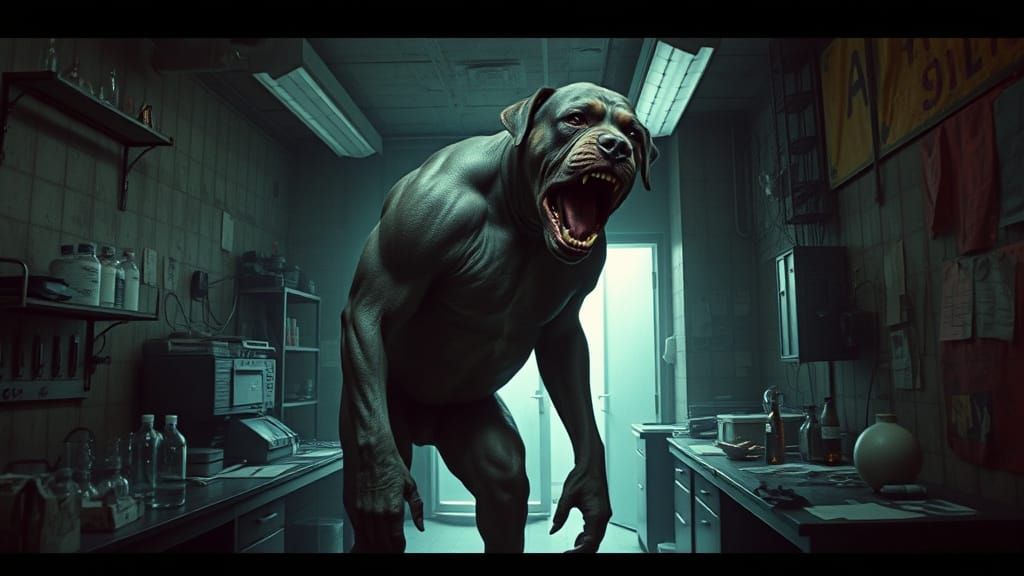 Muscular Dogman Emerges from Dark Lab