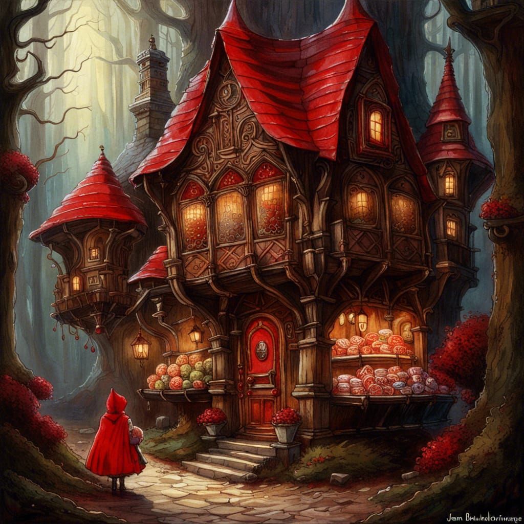 Little Red Riding Hood and Gothic Candy Shop