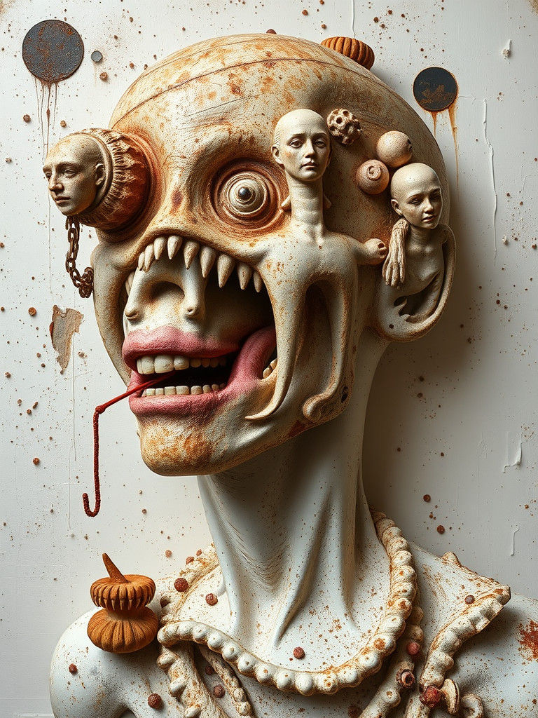 Surreal Transubstantiation Dream in Maximalist Style