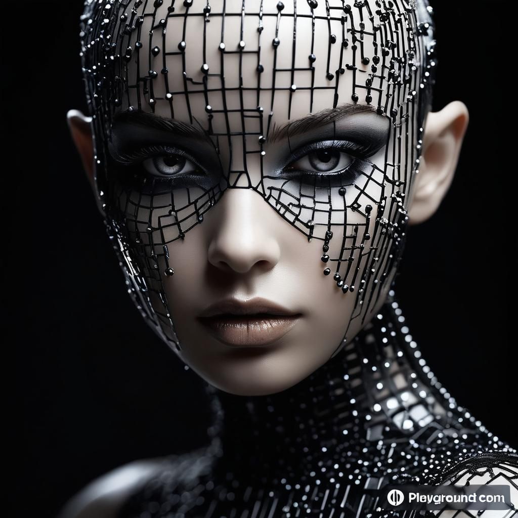 Decorated Girl Face: An AI Interpretation