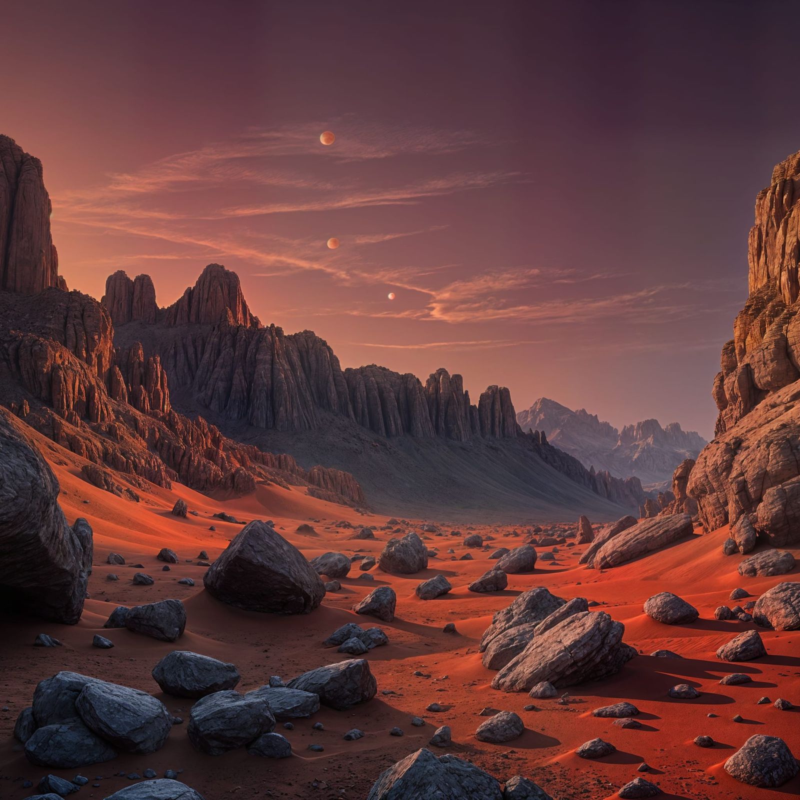 Twilight on Mars