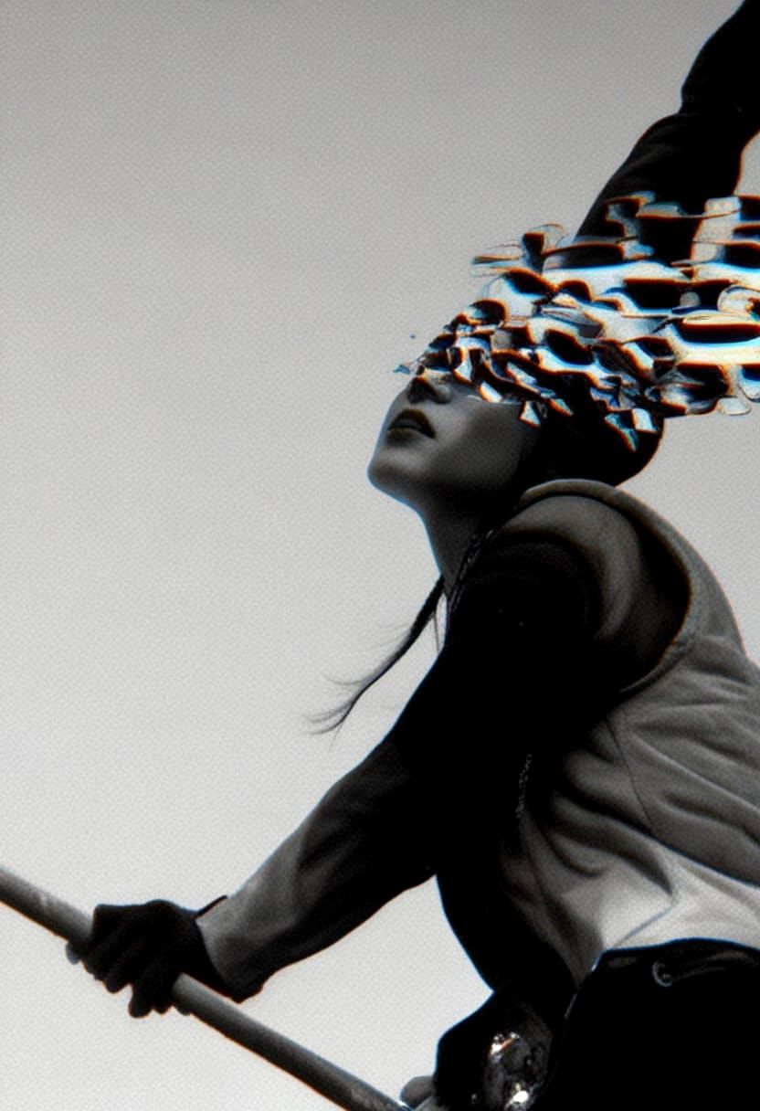 Abstract Optical Illusion Generated by AI