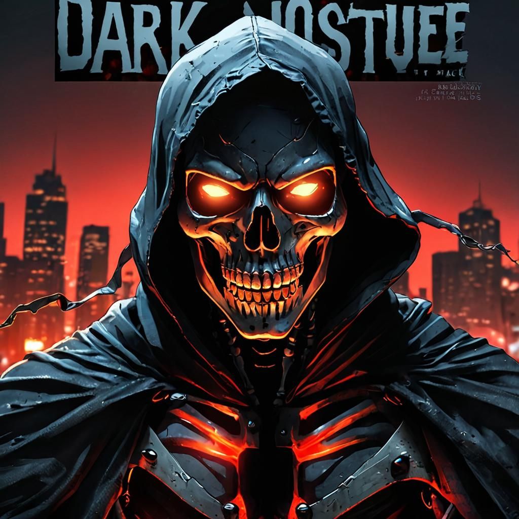 Dark Justice in Comic Book Style