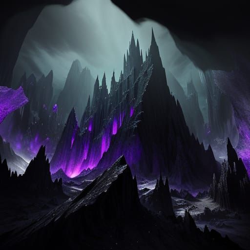 Gothic Crystals Gleam with Dark Fantasy Energy