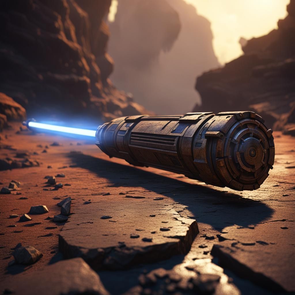 Broken Lightsaber in a Galaxy Far Away