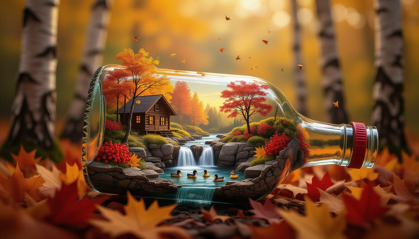 Miniature Autumnal Scenes