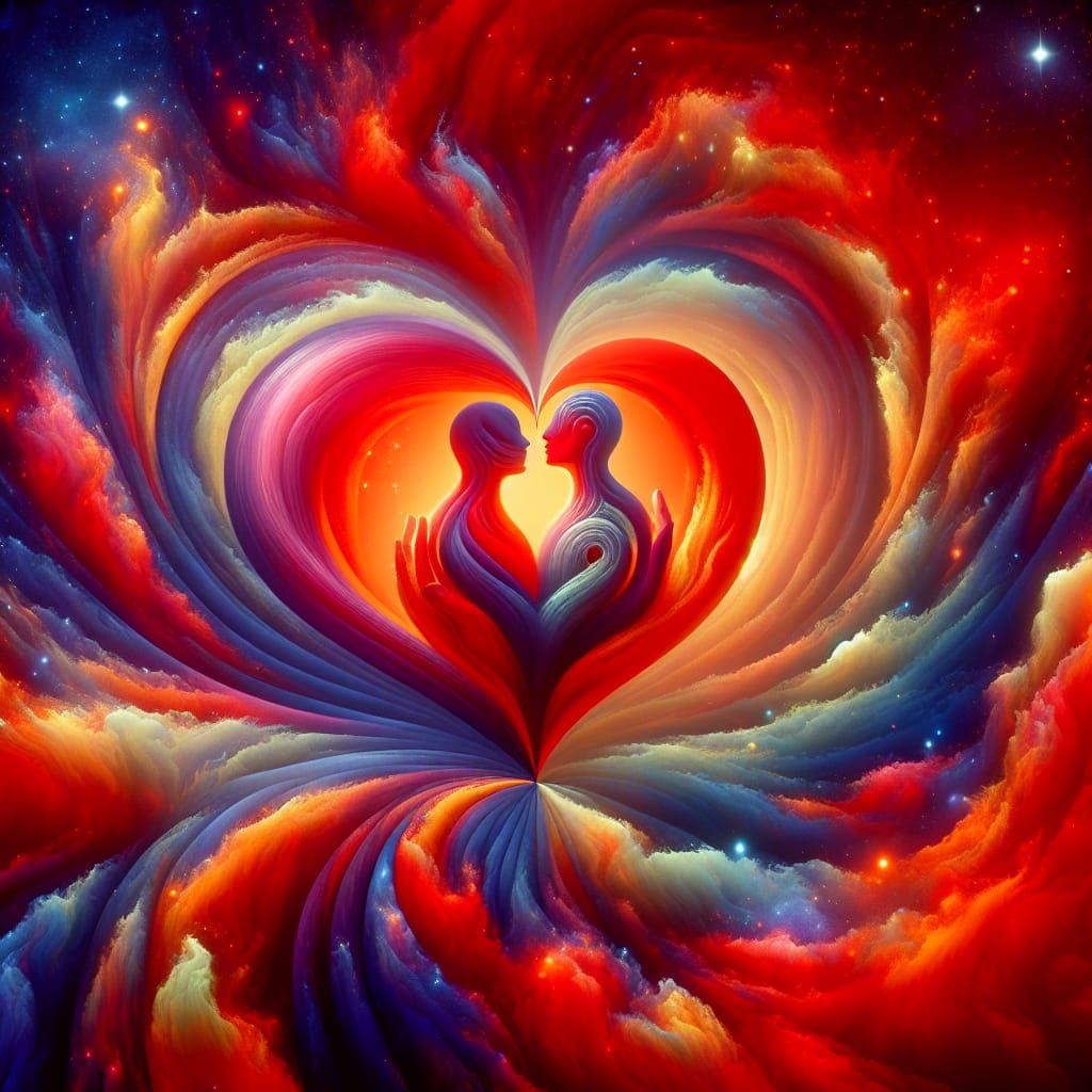 Surreal Surrealist Masterpiece Captures Heart of Love