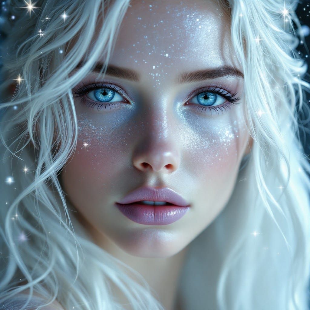 Celestial Goddess in Ethereal Fantasy Style
