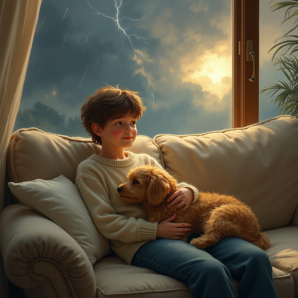 Finn and Milo Find Comfort in Each Other During a Stormy Nig...