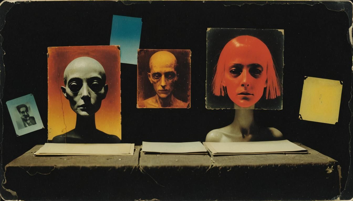 Creepy Spectra: A Damaged Analog Polaroid