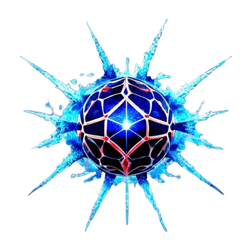 Galactic Mirror Shards: 3D Photorealistic Explosion