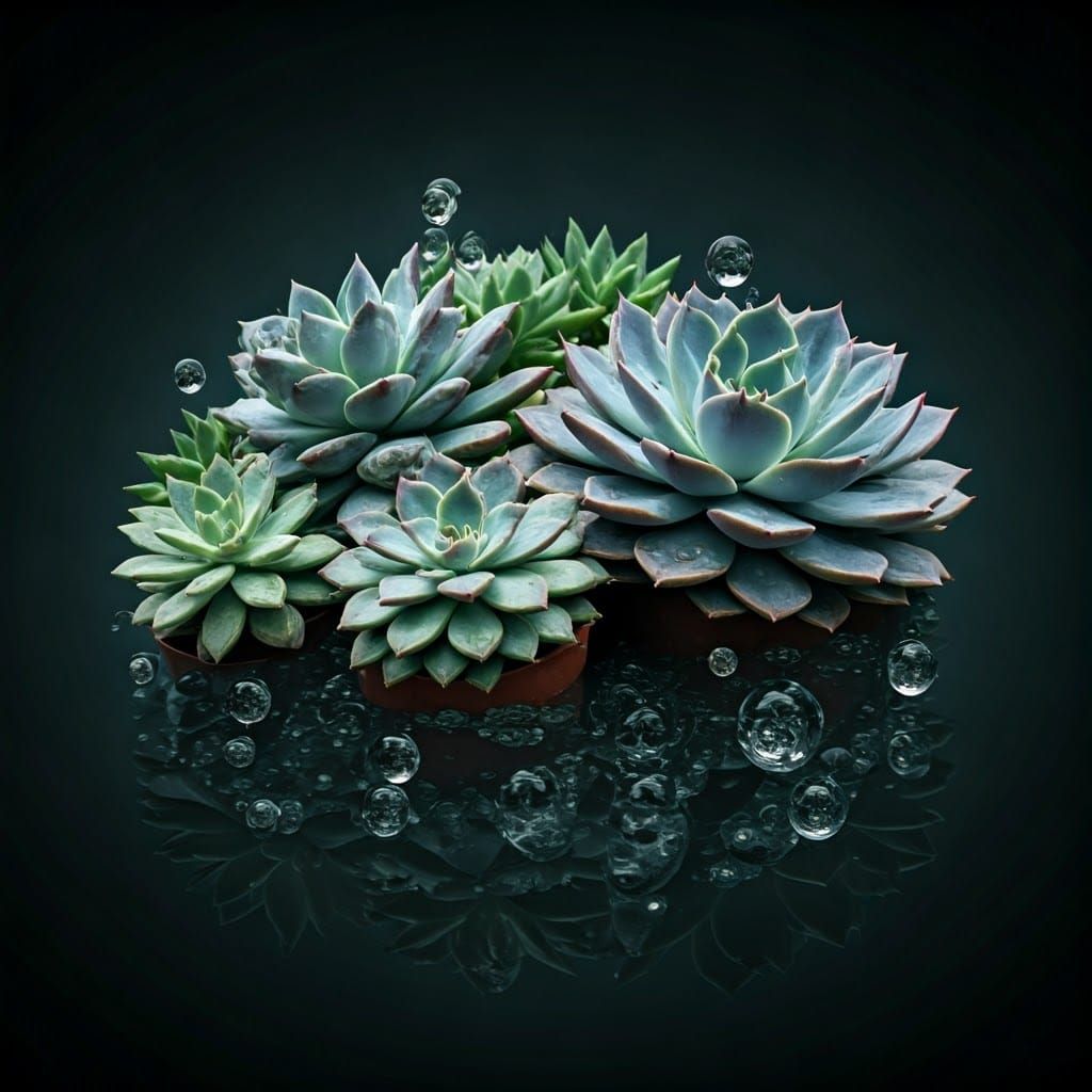 Succulent Geometry Unfolds with Fractal Beauty