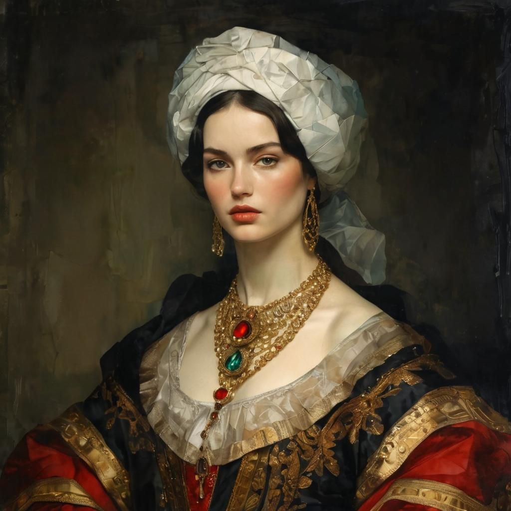 Intricate Alcohol Ink Art in Cubist Style