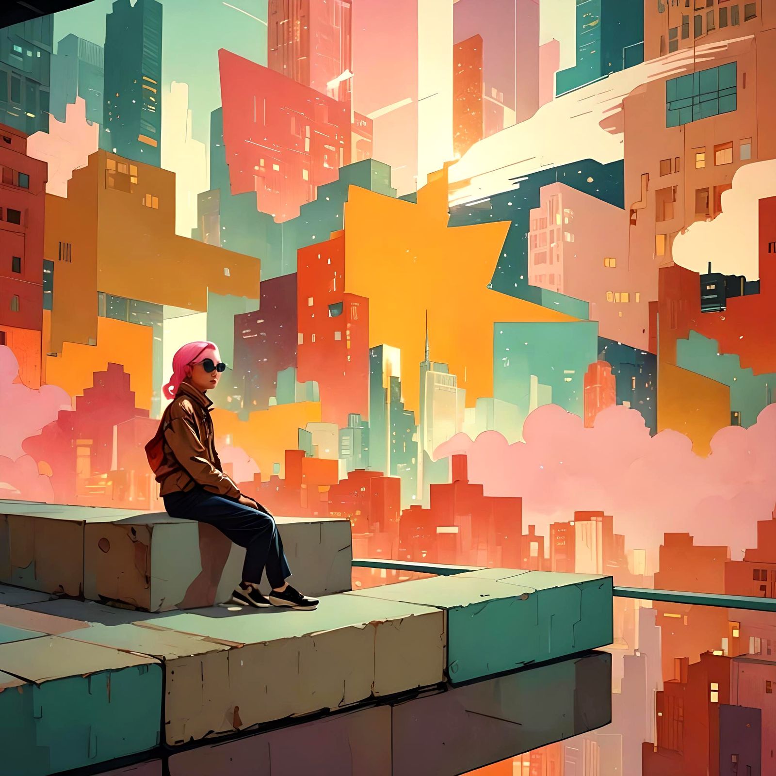 Minimalist Pop Art Illustration by Victo Ngai