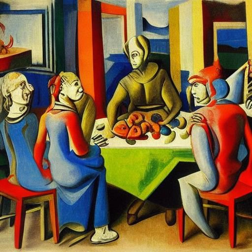 Thanksgiving Lobster Feast: Cubism Meets Baroque