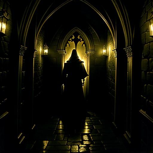 Demonic Man Necrosimus in Dark Fantasy Chamber