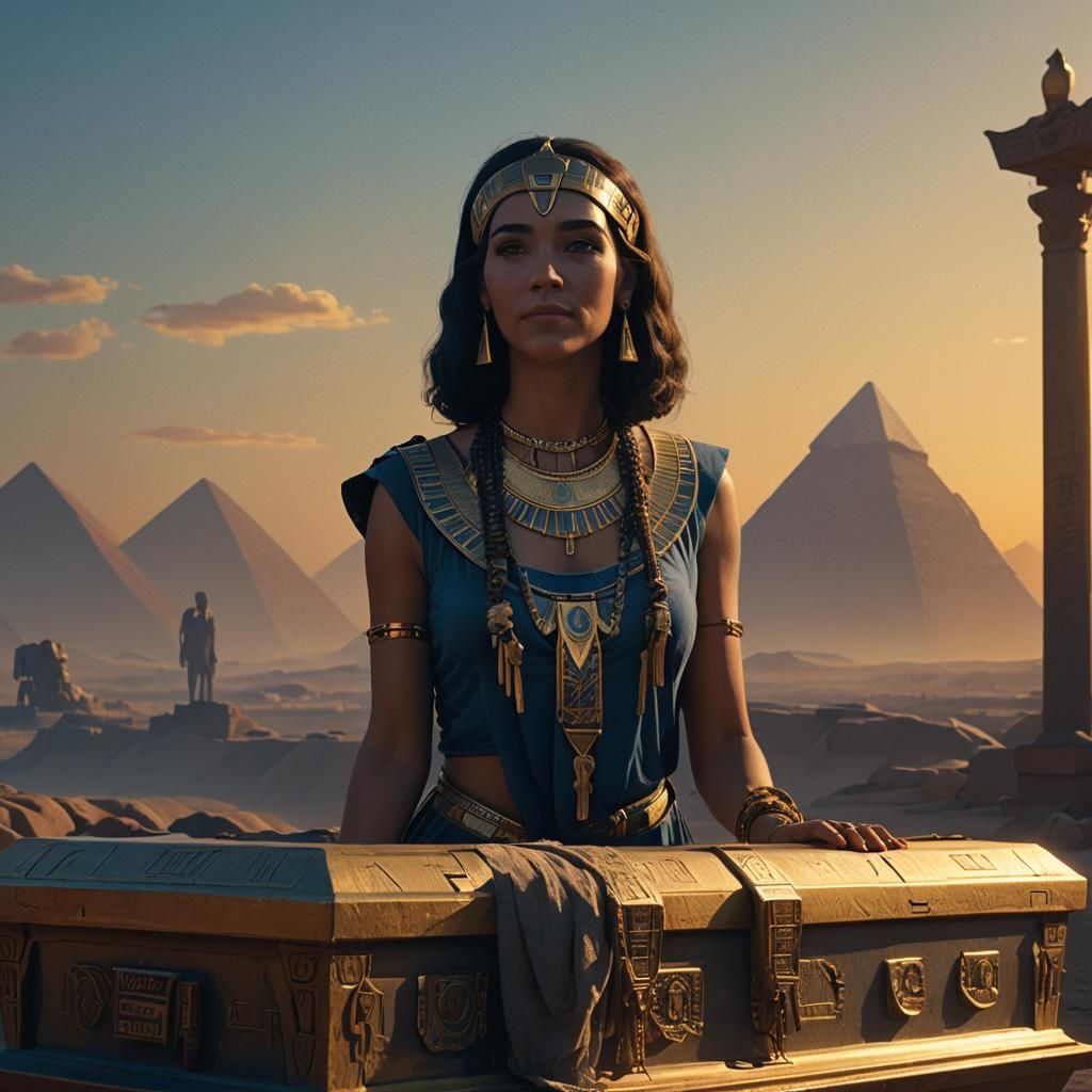 Cleopatra's Night: A Cinematic Egyptian Portrait