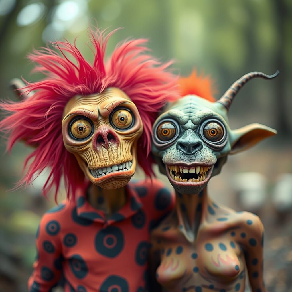 Freaky Portraits in Deepdream Wildlife Photography Style