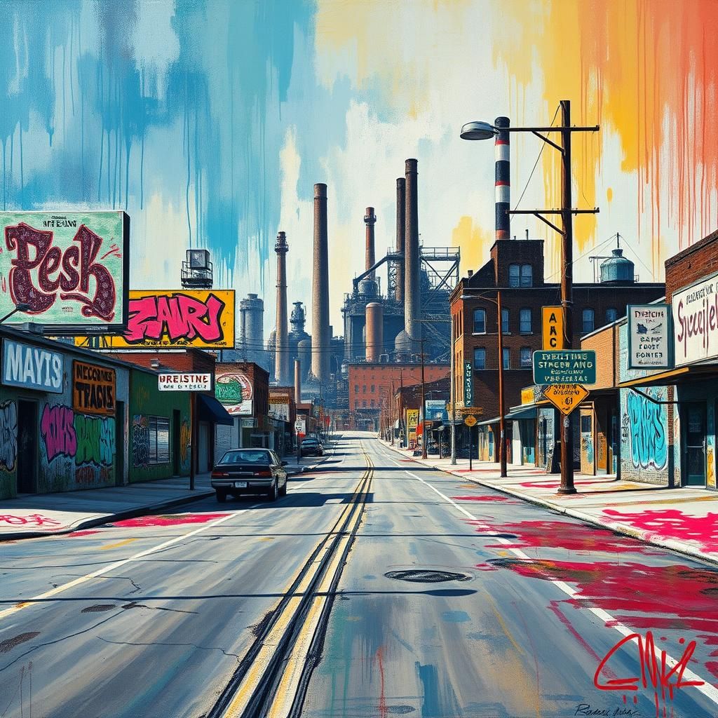 Vibrant Graffiti Transforms Recession-Torn Town