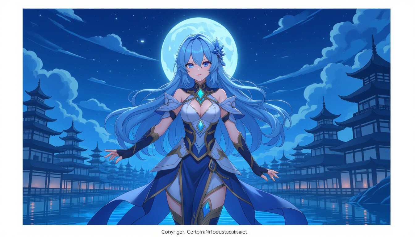 Anime Style Fantasy Novel Cover Art