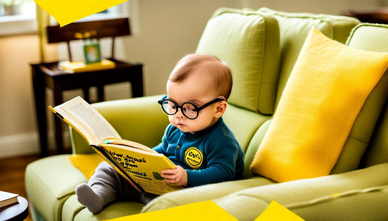 Humorous Baby Reading 'For Dummies' Series