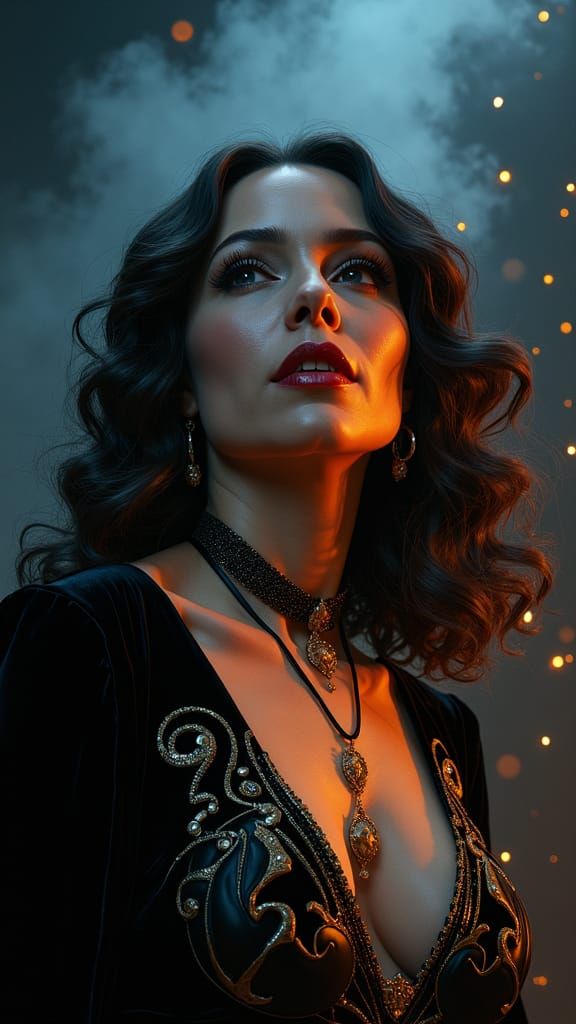 Sally Fields as a DC Comics Villain , head and shoulders portrait, 8k resolution concept art portrait by Greg Rutkowski,...