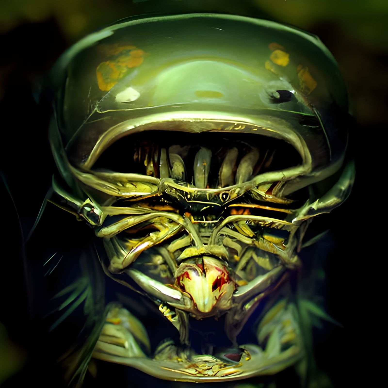 Menacing Alien Predator Digital Art