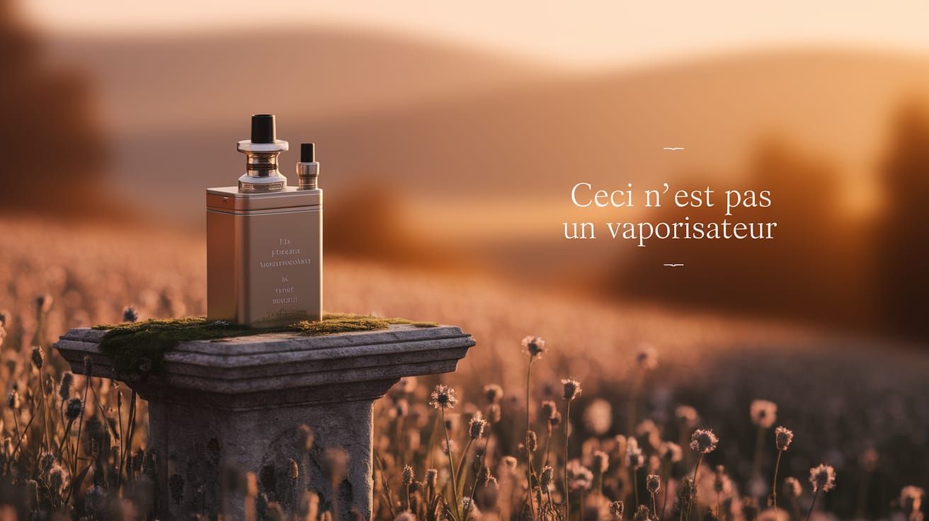 Surreal Vaporizer Painting in Magritte Style