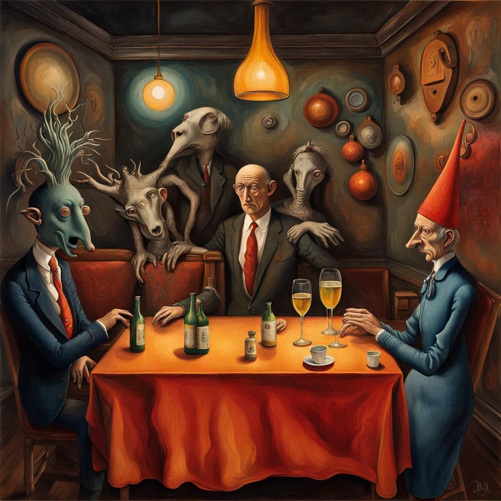 Surreal Dreamscape in Deep Color, Hyperdetailed Fantasy Art