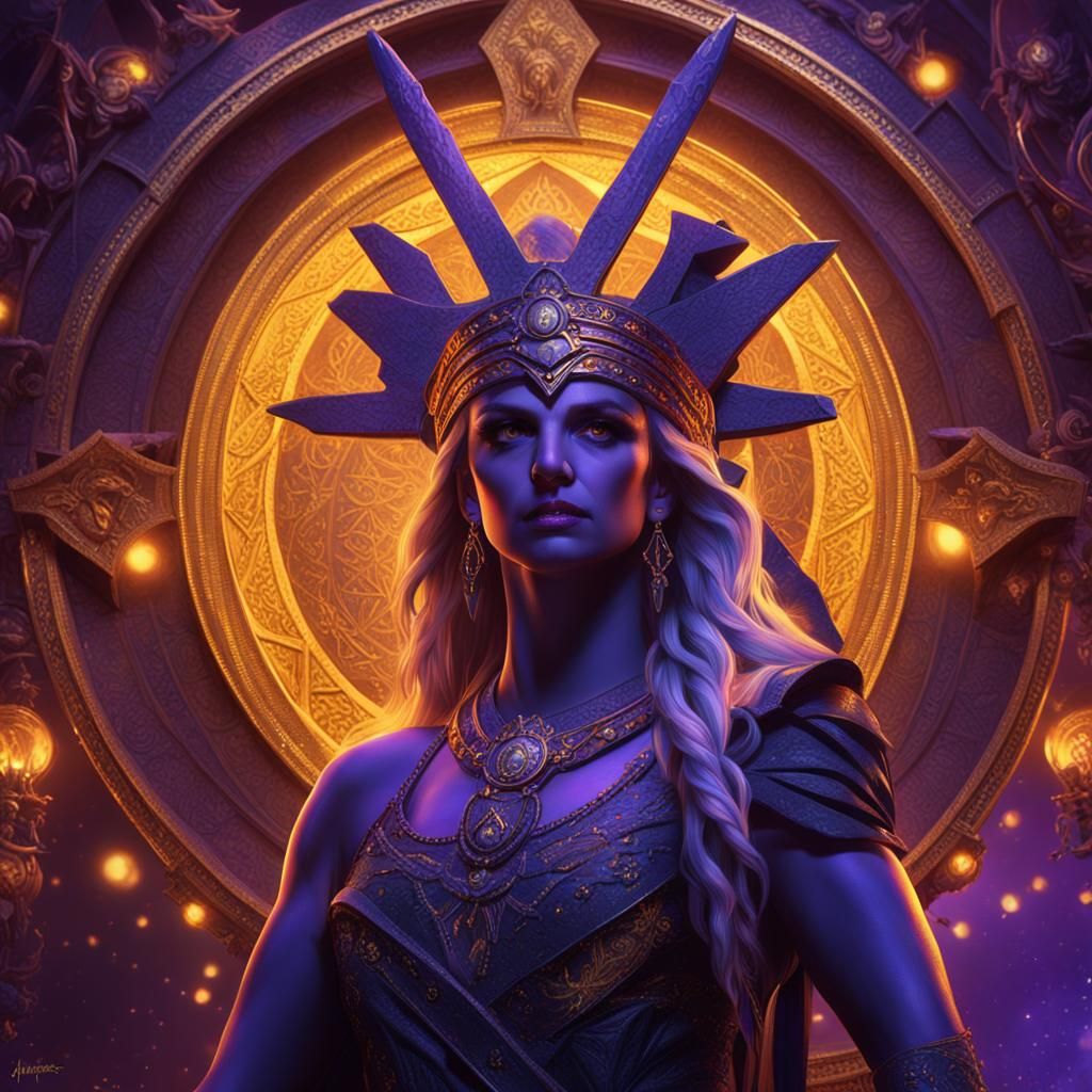 Britney Spears as Goddess Hekate: Dark Fantasy Art