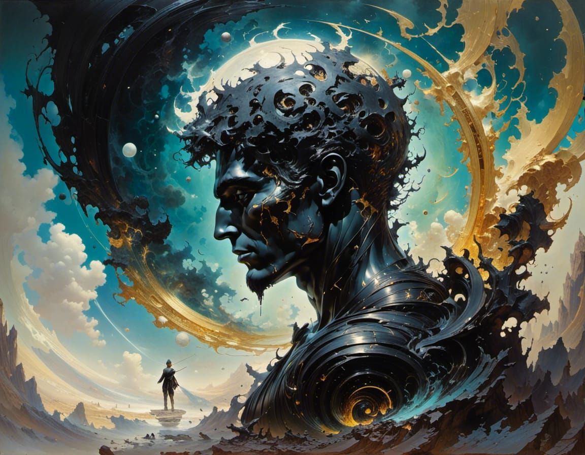 Evocative Image: Head Like a Hole, Black as Your Soul