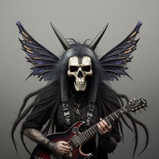 anthropomorphic headbanging metalhead fairy